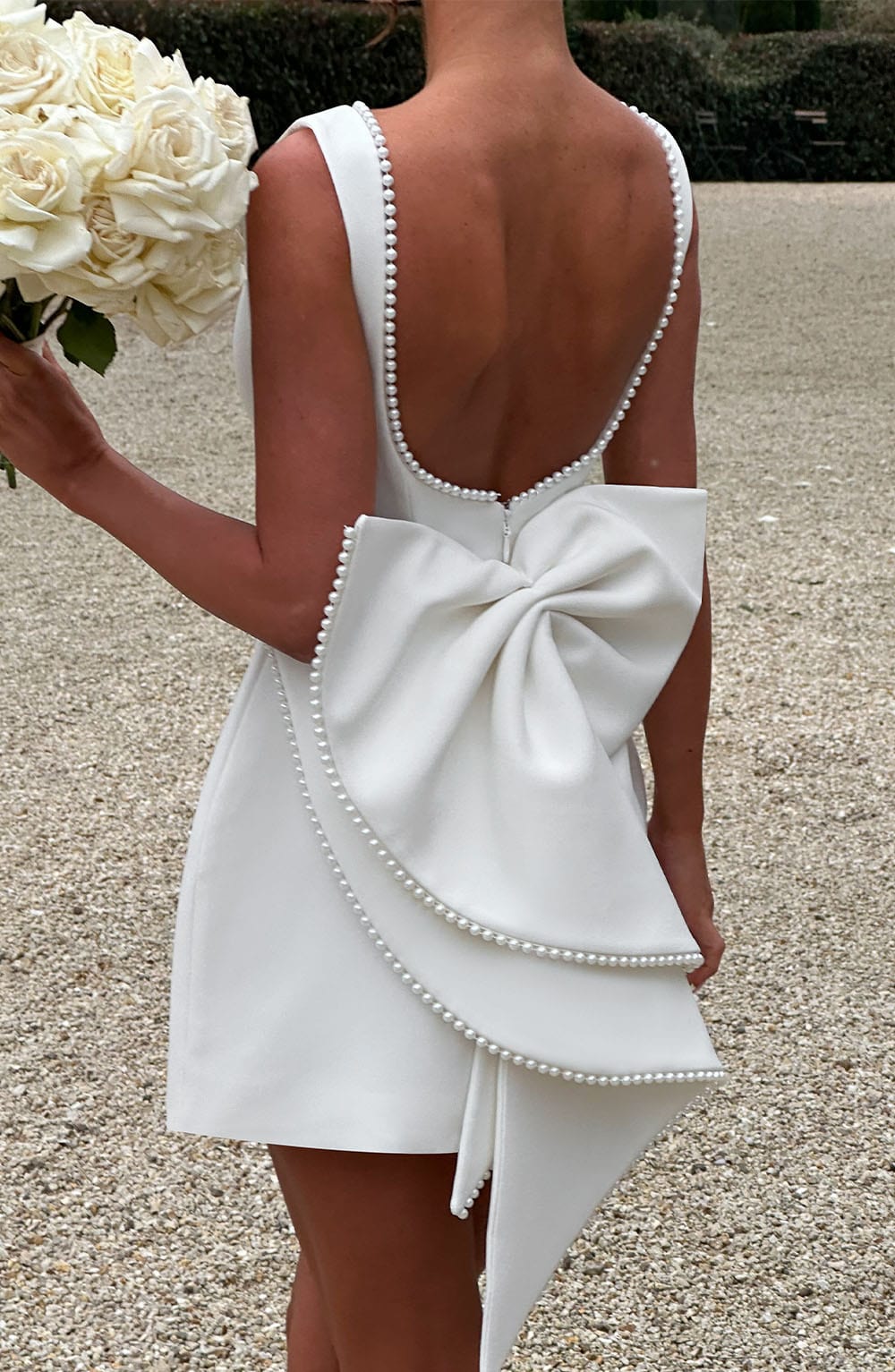 Women's Fashionable Structured Mini Wedding Guest Dress for Special Events