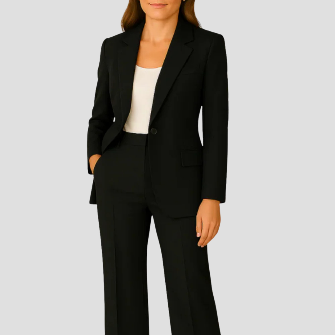 Women's Formal Suit Set Longline Blazer with Matching Trousers