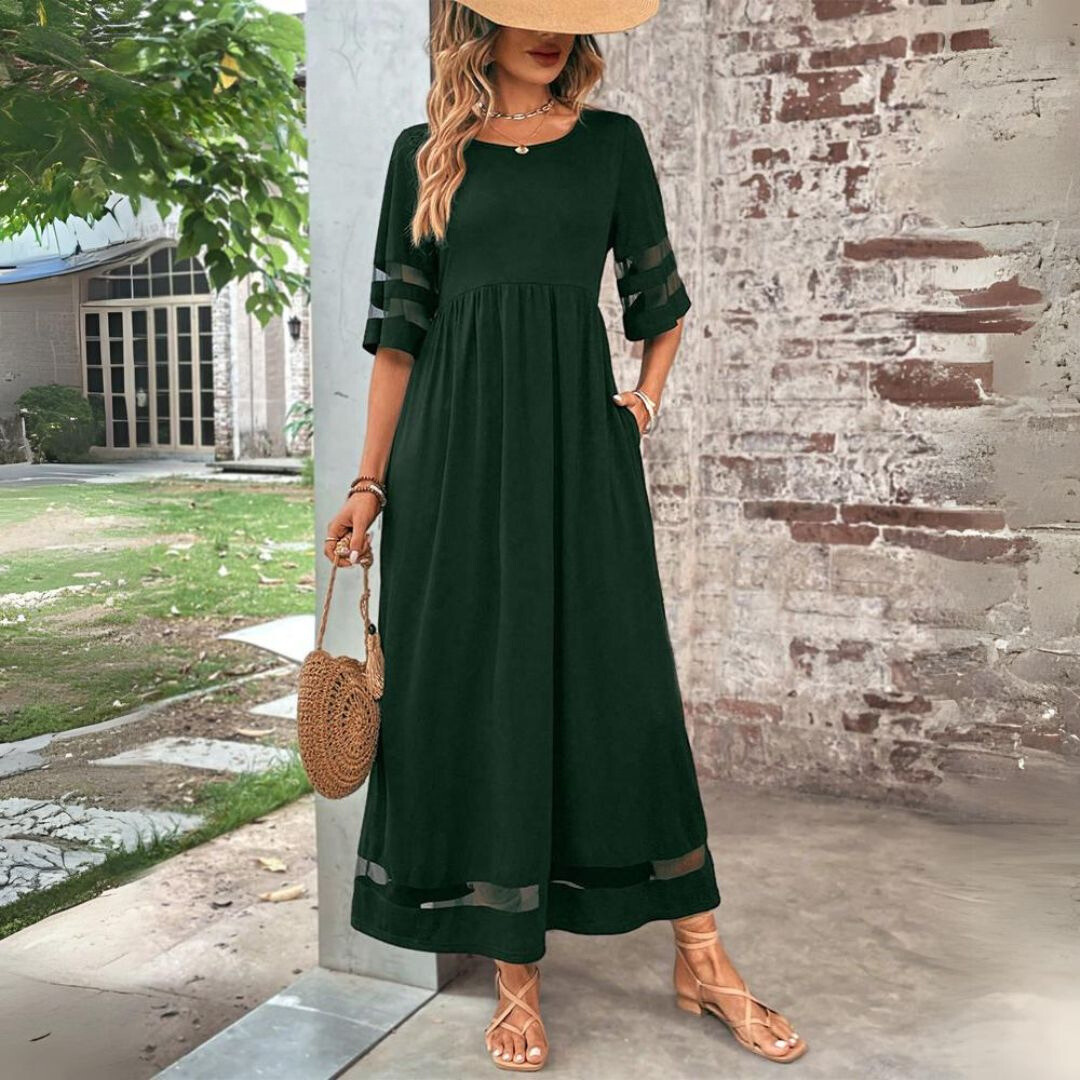 Women's Elegant Tummy Flattering Maxi Dress for Special Events