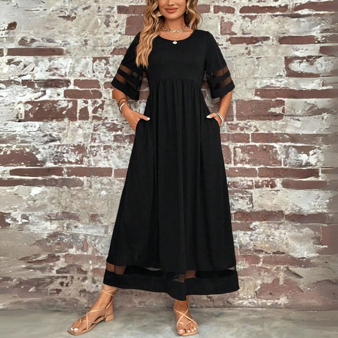 Women's Elegant Tummy Flattering Maxi Dress for Special Events