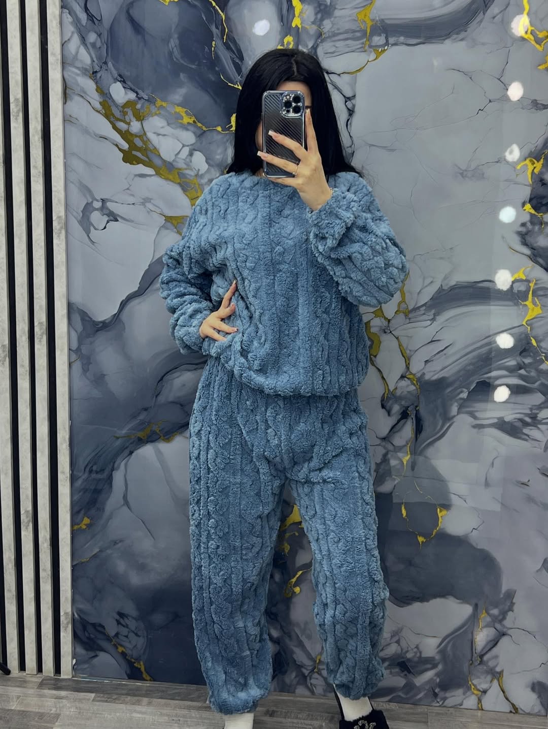 Women's Cosy Soft Fleece Lounge Set - Ideal for Chilly Evenings and Lazy Mornings